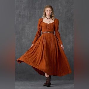 PHOENIX 24 | REGENCY LACE-UP LINEN DRESS